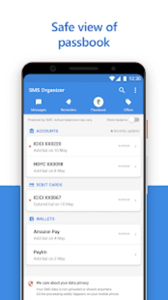 SMS Organizer - Clean, Reminders, Offers & Backup