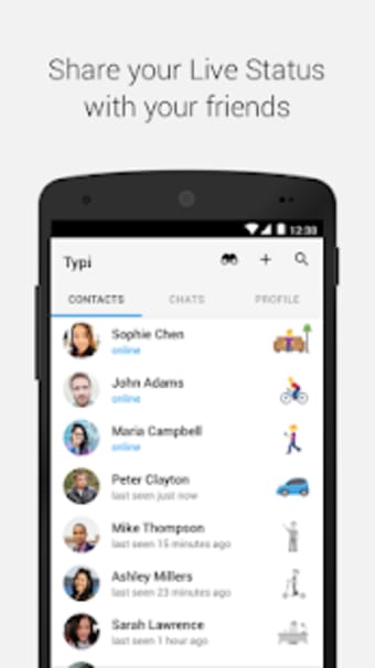 Typi Messenger - Free Texts and Live Statuses1