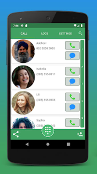 Contacts, Dialer and Phone by Facetocall1