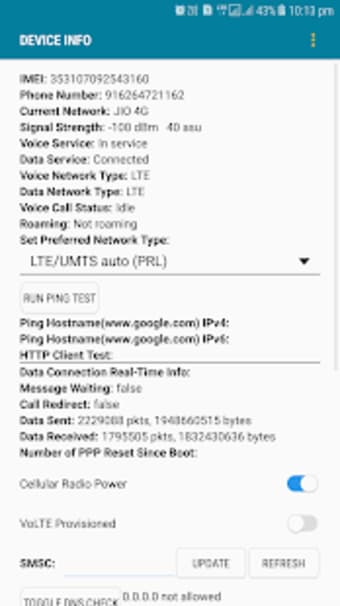 4G LTE/3G Network Secret Setting1