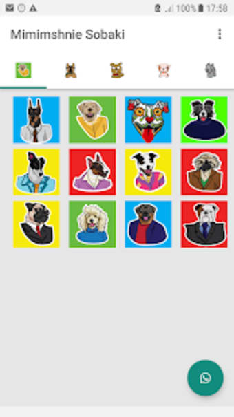 Dogs stickers WAStickerApps0