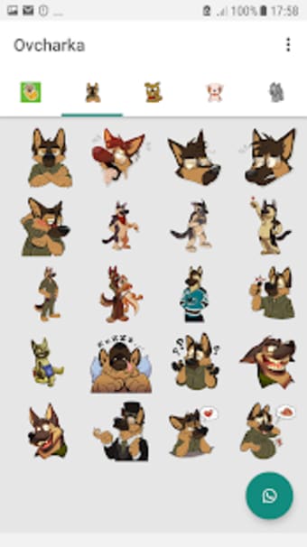 Dogs stickers WAStickerApps2