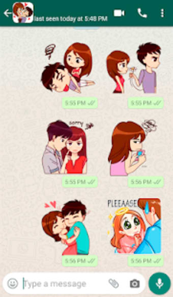 Love Story Stickers for WhatsApp  WAStickerApps1