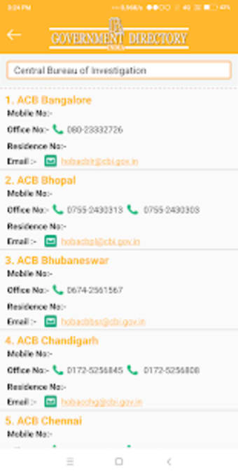 Government Directory of India