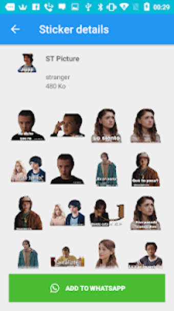 New Stranger Thins Stickers for Whatsapp 20193