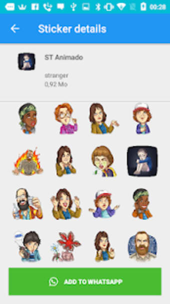 New Stranger Thins Stickers for Whatsapp 20192