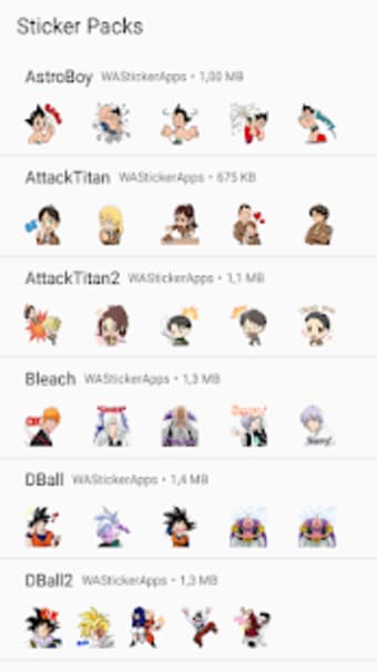 Anime Sticker WhatsApp - 1000+ Anime WAStickerApps