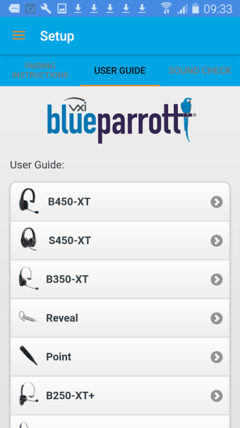 VXi BlueParrott App3