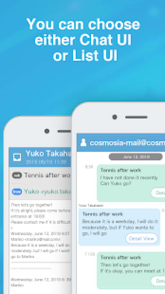 Free email client for Gmail SMS OutlookCosmoSia2