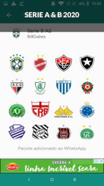 Figurinhas de Futebol e Times Brasileiro 20201