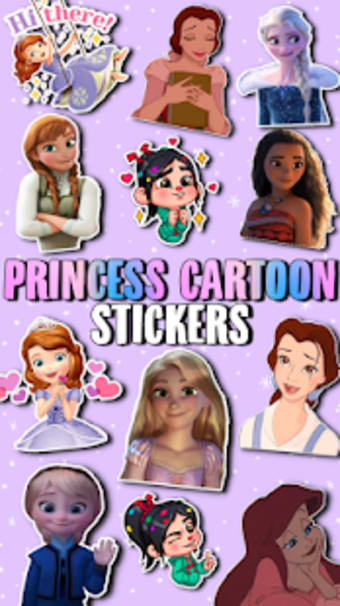 WAstickerApps Princess Cartoon Stickers2