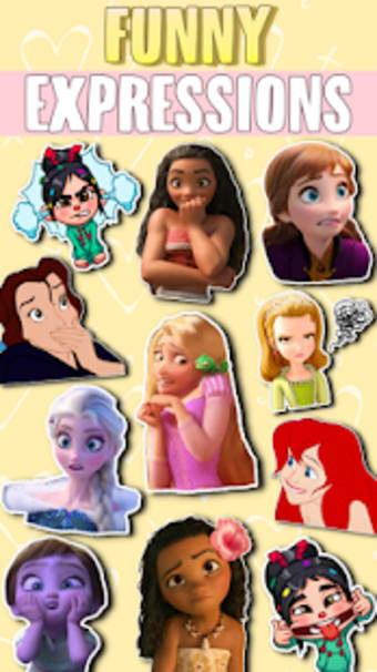 WAstickerApps Princess Cartoon Stickers3