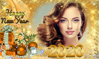 New Year Photo Frame New Year's greetings 20200