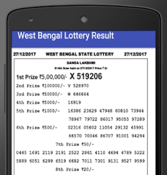 West Bengal Lottery Results2