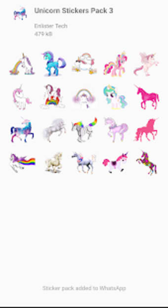 Unicorn stickers 2019 for Whatsapp1