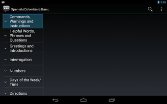 Spanish (Colombia) Basic Phrases - Works offline2