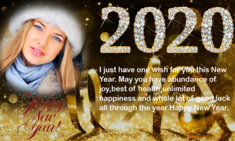 New year photo frame 20201