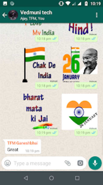 Republic Day Stickers for Whatsapp (WAStickerApps)2