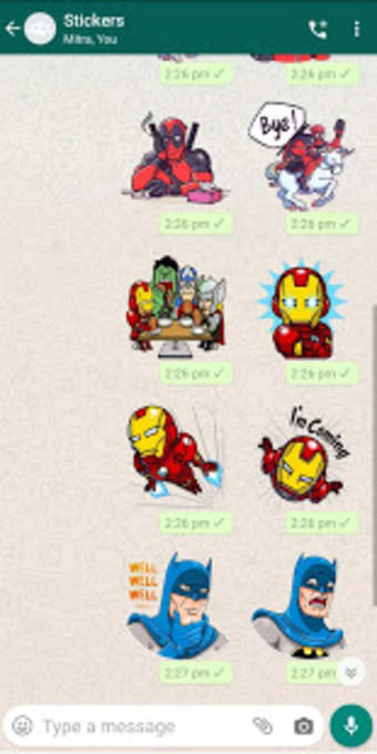 Super Heroes Stickers for WhatsApp - WAStickers3