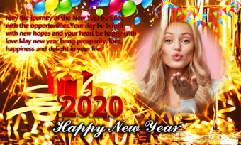 Happy New Year Photo Frame 2020-New Year Greetings0