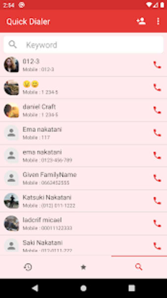 Quick Dialer - Phone & Address book1