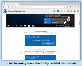 SecureTether WiFi - Secure no root mobile hotspot2