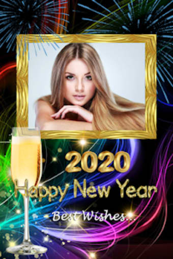 2020 New Year Photo Frames Greeting Wishes0