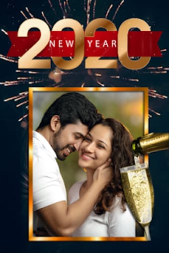 Happy new year photo frame 20201