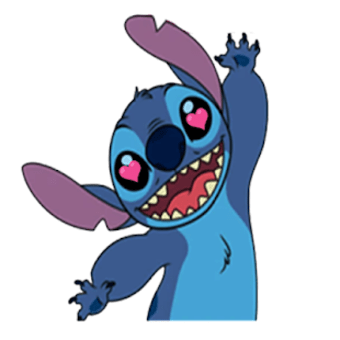 Cute Blue Koala Stitch Stickers for WhatsApp1