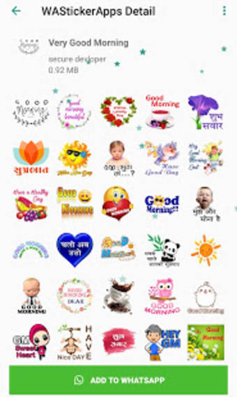 Good Morning Sticker for Whatsapp - WAStickerApps0