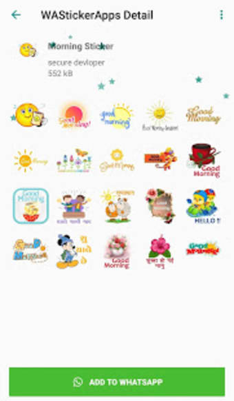 Good Morning Sticker for Whatsapp - WAStickerApps1