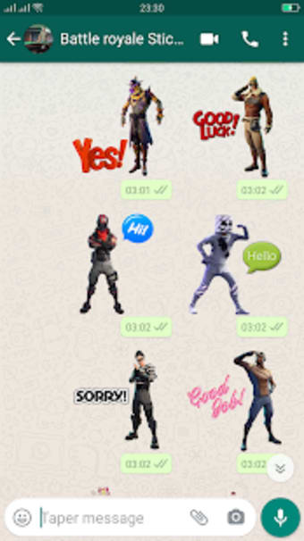 Stickers : FBR Battle Royale for Whatsapp3