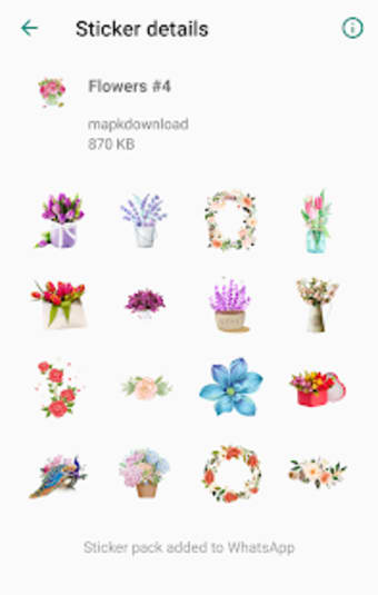 Flowers Stickers  WAStickerApps3