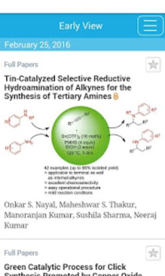 Advanced Synthesis & Catalysis1