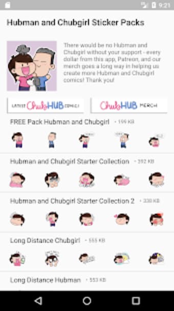 Official Hubman and Chubgirl Stickers for Whatsapp1