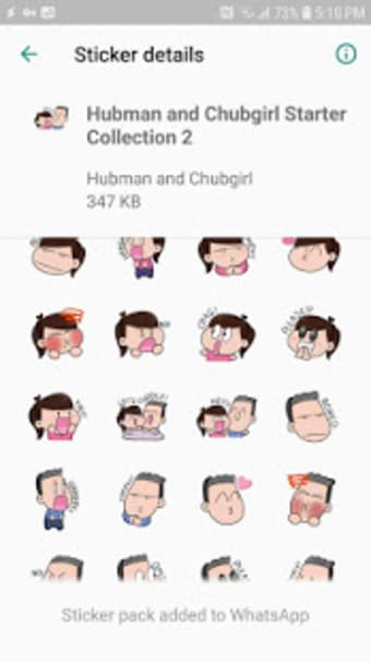 Official Hubman and Chubgirl Stickers for Whatsapp2