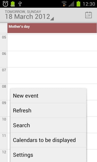 Calendar from Android 4.41