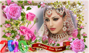 Happy new year photo frame 20200