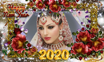 Happy new year photo frame 20201