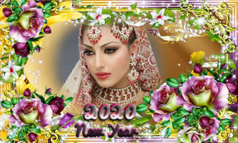 Happy new year photo frame 20202