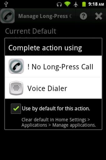 No Long-Press Call0