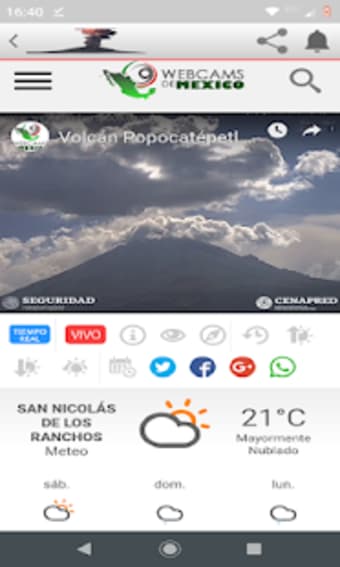 Popocatpetl en vivo1