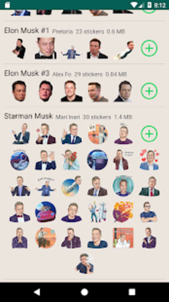 Elon Musk stickers for WAStickerApps0