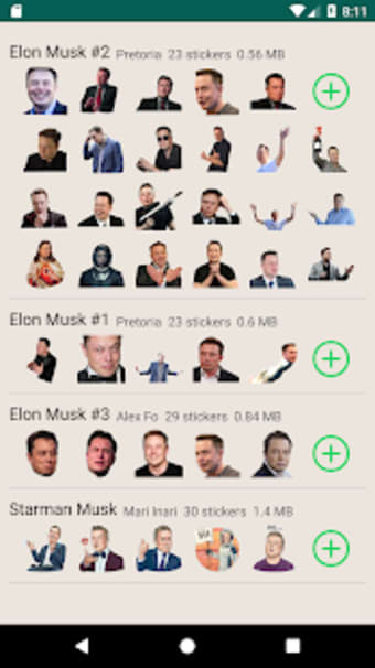 Elon Musk stickers for WAStickerApps1