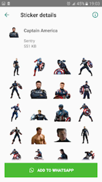 Stickers Avengers for WhatsApp1