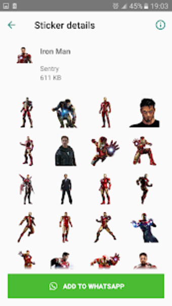 Stickers Avengers for WhatsApp2