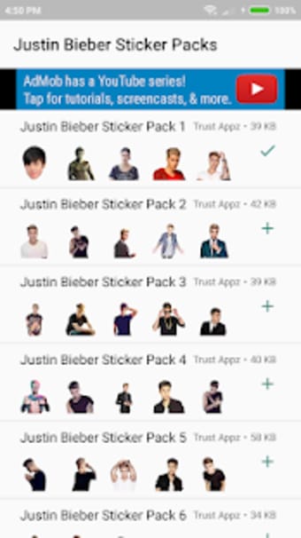 Justin Bieber Stickers for WhatsApp2