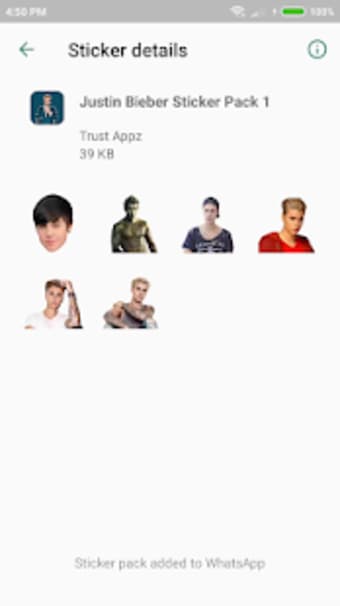 Justin Bieber Stickers for WhatsApp3