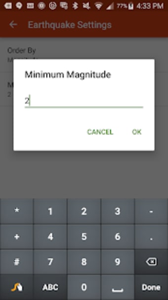 Earthquake Report App3