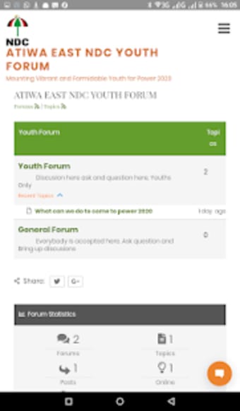 Atiwa East NDC Forum App1